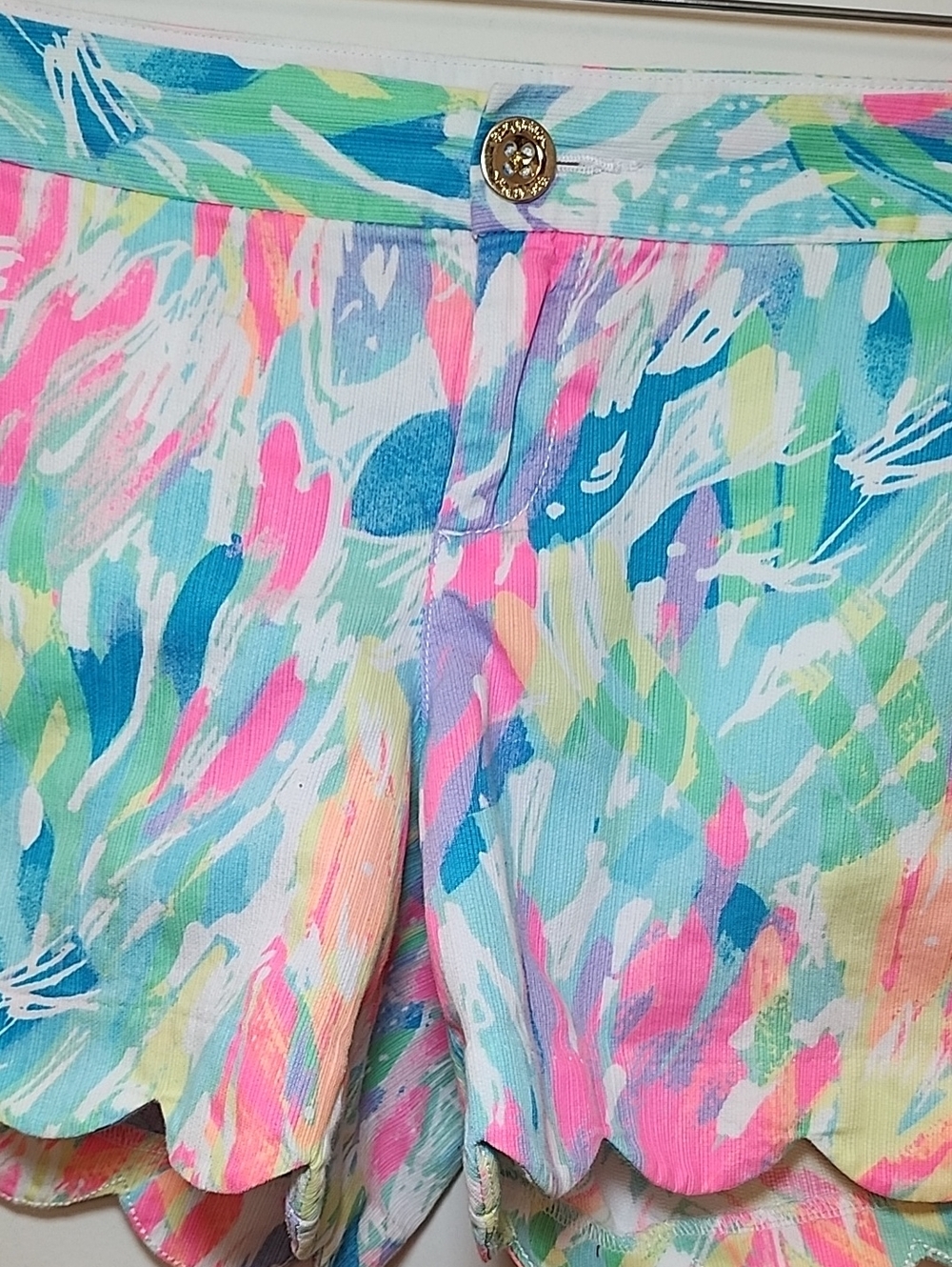Lilly Pulitzer Buttercup Shorts Multi Sparkling Sands Size 4 - Picture 7 of 16